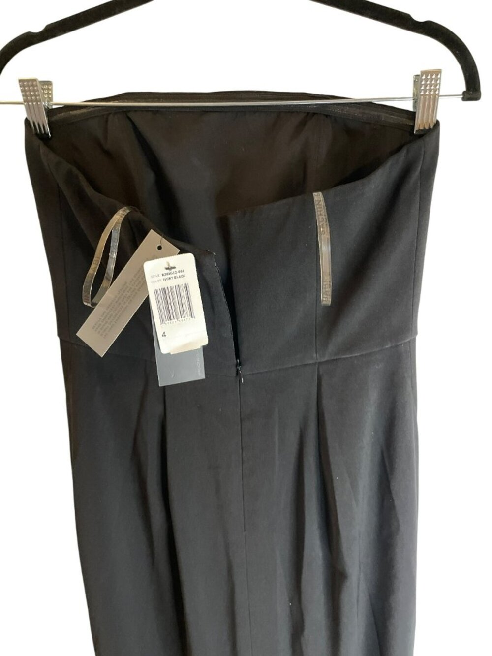 Sachin & Babi Marist Gown Ivory & Black Strapless Maxi Dress Sz 4 MSRP$1,095 NWT - Picture 8 of 10